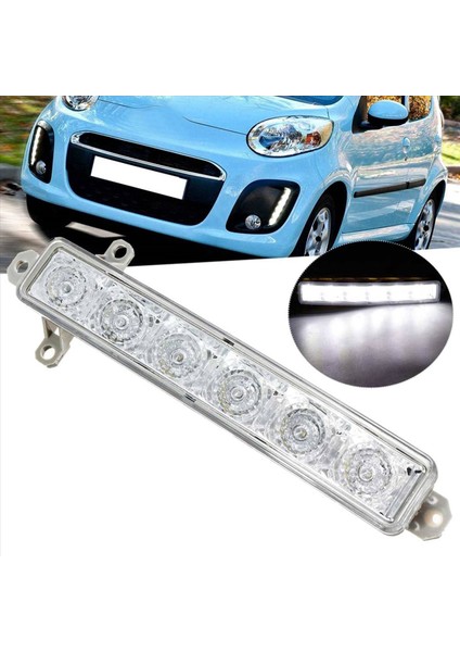 4x Araba 6 LED 6000K Gündüz Çalışan Işık Drl Clear 9677409380 9677409380 Citroen C1 2006-2017 C3 2015-2019 (Yurt Dışından) fiyatları