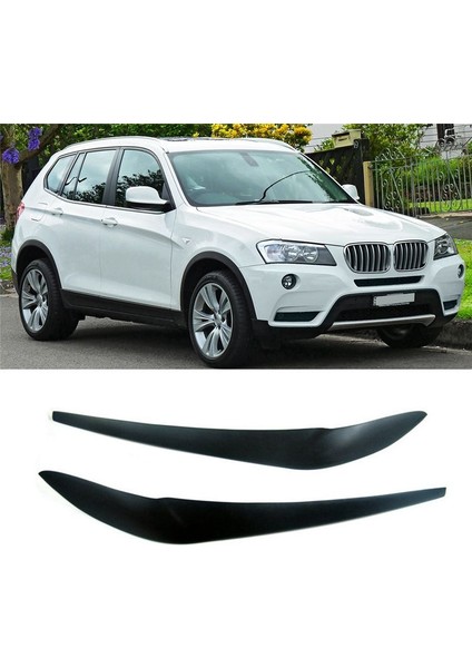 Reçine Ön Far Kapağı Baş Kafa Işık Lambası Göz Kapağı Kaş Trim Bmw X3 F25 X4 F26 2014-2017 (Yurt Dışından) fırsatları