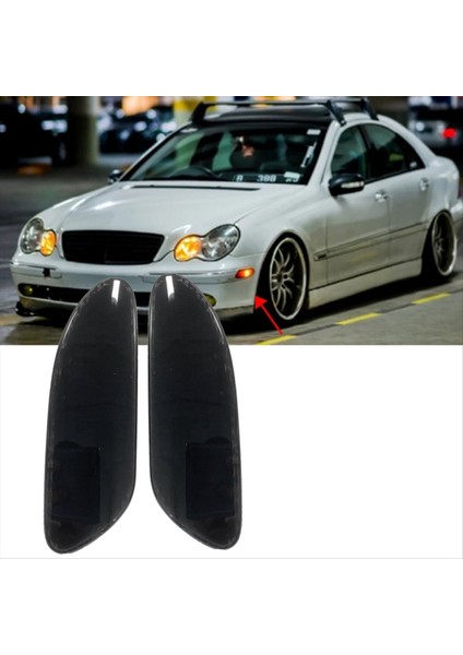 Araba Ön Tampon LED Dinamik Yan Işaretçi Mercedes-Benz W203 Ön Sidemarker Lambaları 2038200721 2038200821 (Yurt Dışından) fırsatları