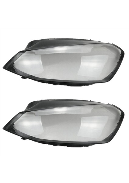 Golf Için 2x 7 Mk7 2014 2015 2015 2017 Araba Far Kapağı Şeffaf Lens Far Lambası Kabuğu (Sol Taraf) (Yurt Dışından)