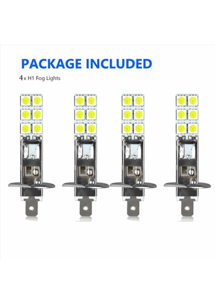 16PCS H1 6000K Süper Beyaz 80W LED Far Ampulleri Kiti Sis Sürüş Işığı (Yurt Dışından) fırsatları