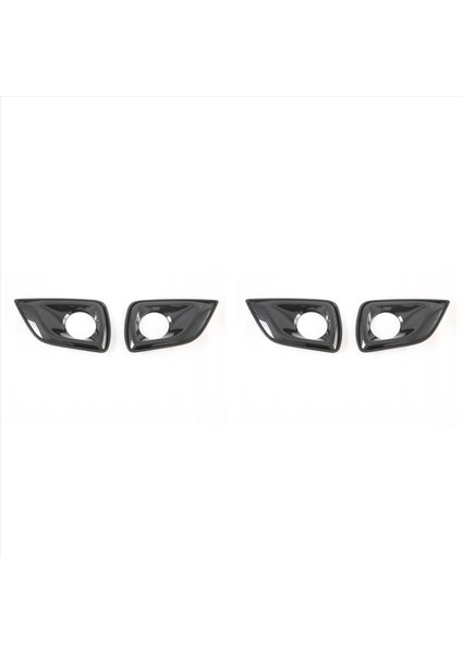 4x Nissan Navara NP300 2016-2021 Karbon Fiber Araba Ön Sis Lambası Dekoratif Çerçeve Kapağı Kaplama Etiketi (Yurt Dışından)