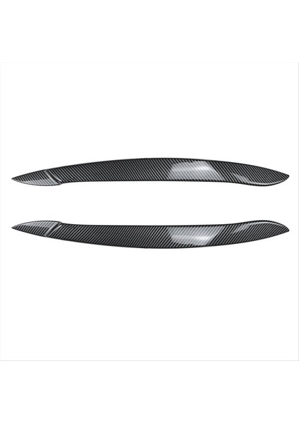 Araç Ön Far Kapağı Baş Kafa Işık Lamba Göz Kapağı Kaş Trim Abs Bmw X5 E70 2008-2013 Karbon Fiber (Yurt Dışından)