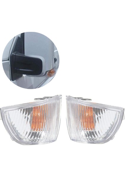 1 Çift Araba Kanadı Aynası Göstergesi Lens Lambası Yan Ayna Dönüş Sinyal Kapağı Ampul Olmadan Iveco Için Günlük 2006-2011 (Yurt Dışından)