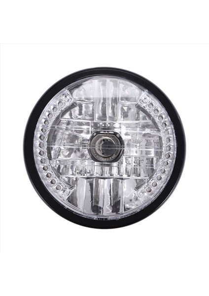 7 Inç tosiklet Yuvarlak Far Halojen H4 Hafif Lamba Bob (Yurt Dışından)