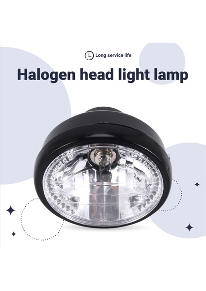 7 Inç tosiklet Yuvarlak Far Halojen H4 Hafif Lamba Bob (Yurt Dışından) indirimleri