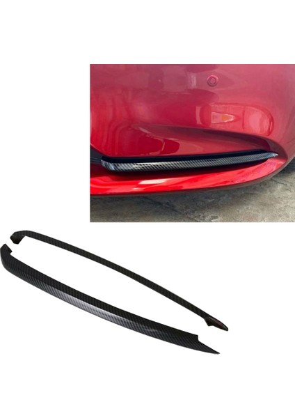 Araba Ön Tampon Sis Lambası Kaş Trim Şeridi Mazda 6 Için Karbon Fiber Desen 6 Atenza M6 2019 2020 (Yurt Dışından) indirimleri
