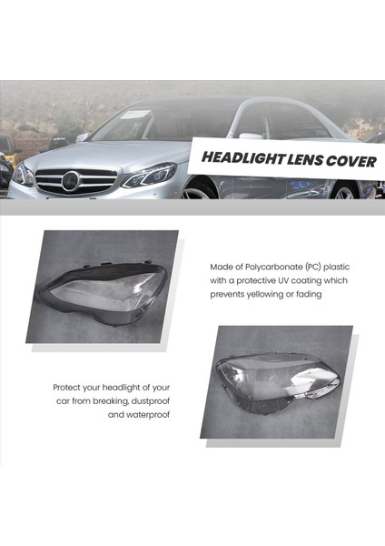 Mercedes-Benz E Sınıfı Için Sağ Taraf W212 Facelıct 2014-2015 E300 E350 Far Lens Kapağı Far Gölge Kabuk Kapağı (Yurt Dışından) fırsatları