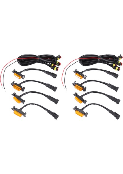 Toyota Tacoma Trd Grill 2016-2018 Için 20 Grille Amber LED Işık Kiti Seti (Yurt Dışından)