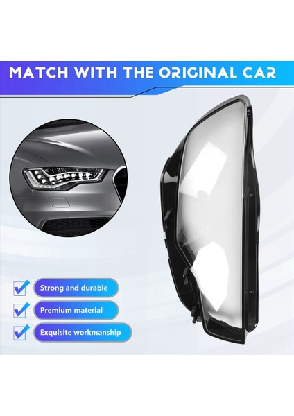 Audi A6 A6L C7 2012 2013 2014 2014 2015 Far Lens Kabuk Far Lambası Kapağı Şeffaf Abajur Sağ (Yurt Dışından) indirimleri