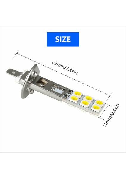 20PCS H1 6000K Süper Beyaz 80W LED Far Ampulleri Kiti Sis Sürüş Işığı (Yurt Dışından)