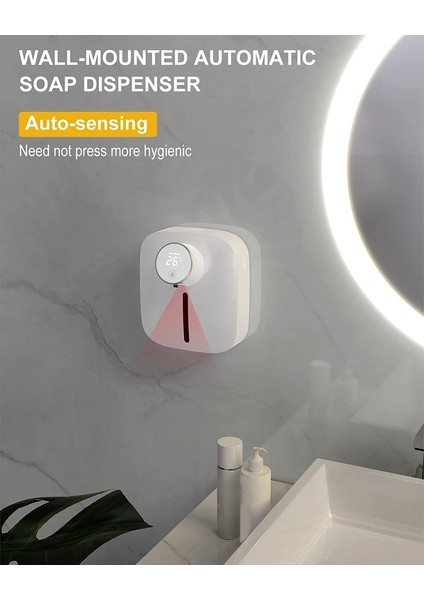 10.82OZ/320ML Otomatik Sabun Dağıtıcı, Dokunulmaz Sabun Dağıtıcı, Köpük Sabun Dağıtıcı, Ipx4 Su Geçirmez (Beyaz) (Yurt Dışından) fiyatları