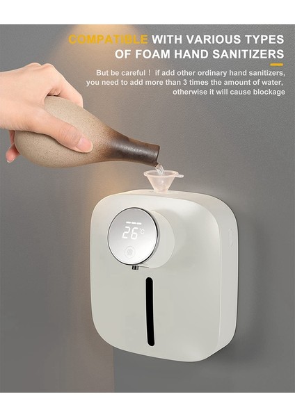 10.82OZ/320ML Otomatik Sabun Dağıtıcı, Dokunulmaz Sabun Dağıtıcı, Köpük Sabun Dağıtıcı, Ipx4 Su Geçirmez (Beyaz) (Yurt Dışından) indirimleri