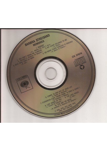 Dikkat CD Barbra Streisand – Memories CD fiyatları