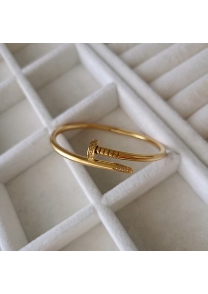 Gömme Zirkon Taşlı Çivi Çelik Kelepçe fiyatları