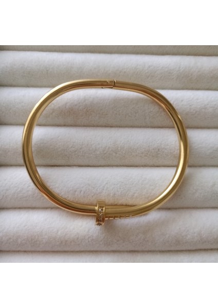 Gömme Zirkon Taşlı Çivi Çelik Kelepçe fırsatları