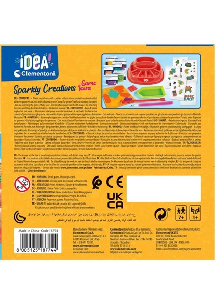 18774 Idea Clemetoni - Işıltılı Tasarım Seti - Oyun Ikonları