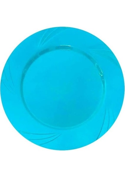 25 Adet Plastik Tabak Mavi