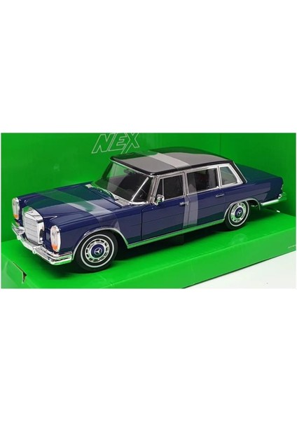 Nex - 1963 Mercedes Benz 600 – Mavi Siyah 1/24 Model Araba