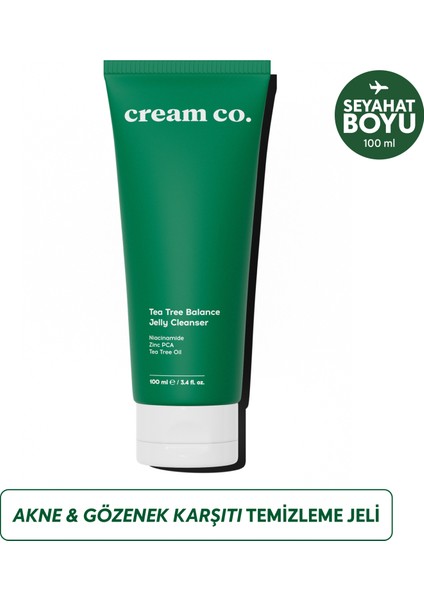 Akne & Siyah Nokta Karşıtı Yüz Temizleme Jeli | Niacinamide Çay Ağacı Yağı | 100 ML