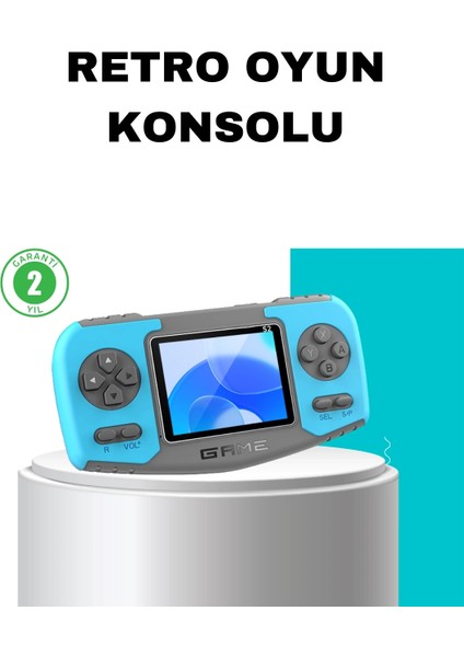 Taşınabilir Mini Video Oyun Konsolu Ergonomik Tasarım