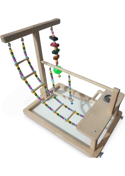 Kuş Oyun Alanı, Ahşap Kuş Oyun Parkı, Muhabbet Kuşu Oyuncağı Tünekli fiyatları