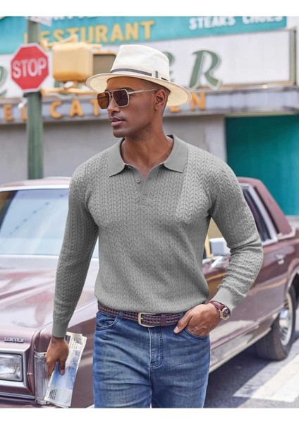 Metropol %100 Pamuk Polo Yaka Erkek Triko Kazak fırsatları