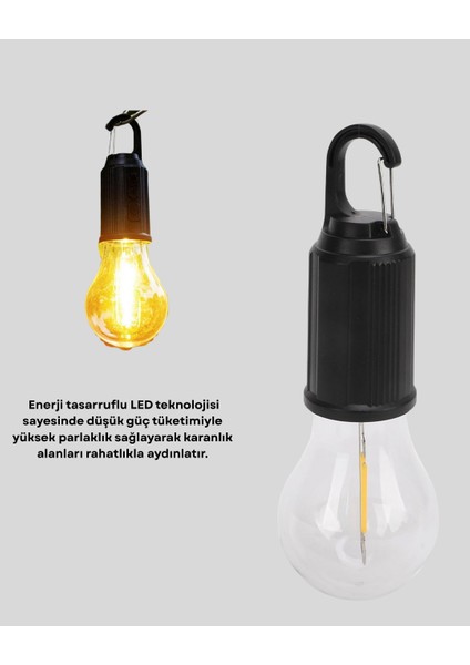 Type-C Şarjlı LED Kamp Lambası – Uzun Ömürlü Pil ve Yüksek Parlaklık fiyatları