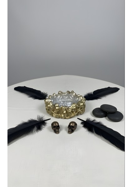 Ölüler Diyarı Konseptli Premium Küllük - Sanatsal Detaylı Yanmaz Özel Tasarım fırsatları