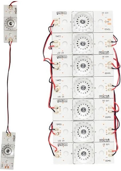 6 Volt Tek Kablolu Birbirine Bağlı LED
