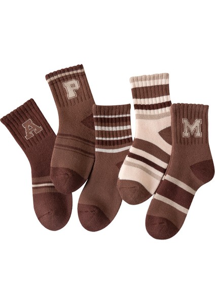 Kışlık Yünlü Kalın Orta Boy Çorap Erkek Çocuk Çorabı Isıtmalı Havlu Çorap (Yurt Dışından)