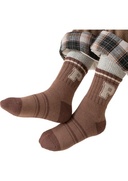 Kışlık Yünlü Kalın Orta Boy Çorap Erkek Çocuk Çorabı Isıtmalı Havlu Çorap (Yurt Dışından) indirimleri