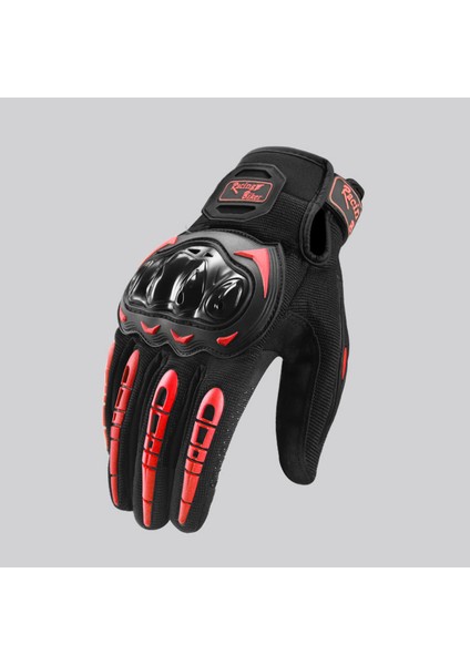 Dokunmatik Ekranlı Ilkbahar/yaz Motosiklet Sürüş Eldivenleri, Koruyucu Sert Kabuklu Arazi Eldivenleri (Yurt Dışından)