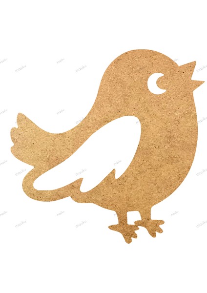 10'lu Paket Ahşap Duvar Dekoru - ST_00422 - 8 x 8 cm