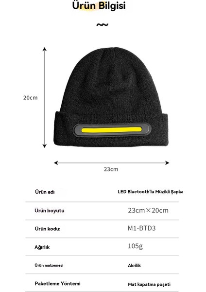 Bluetooth Müzik Çalma Fonksiyonuna Sahip Örme Şapka (Yurt Dışından) fırsatları