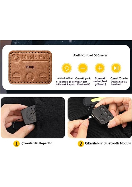 Bluetooth Müzik Çalma Fonksiyonuna Sahip Örme Şapka (Yurt Dışından) fiyatları