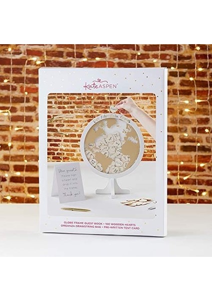 Aspen Düğün Konuk Defteri Alternatifi - Maceramız Küre Çerçeve Hatıra Başlıyor (22101NA), Siyah fiyatları