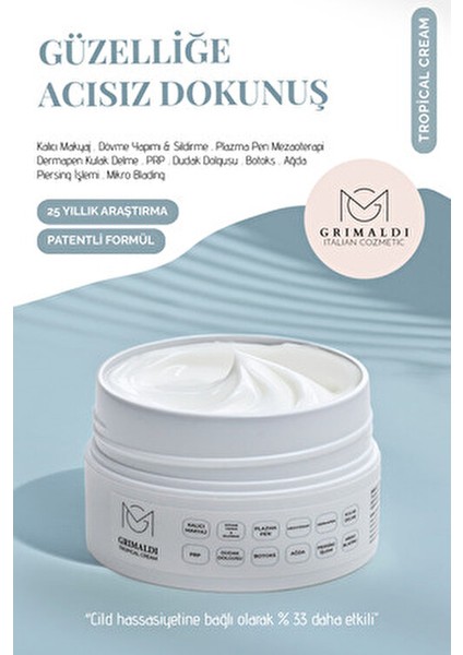 Büyük Boy Topikal Krem 120 ml Lazer Epilasyon Öncesi Acısız Etki Sağlayan Ürün