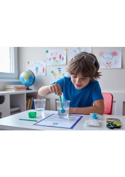 Kristal Yetiştirme Deneyi Seti | 6–12 Yaş Stem Bilim Seti – Mutlulama