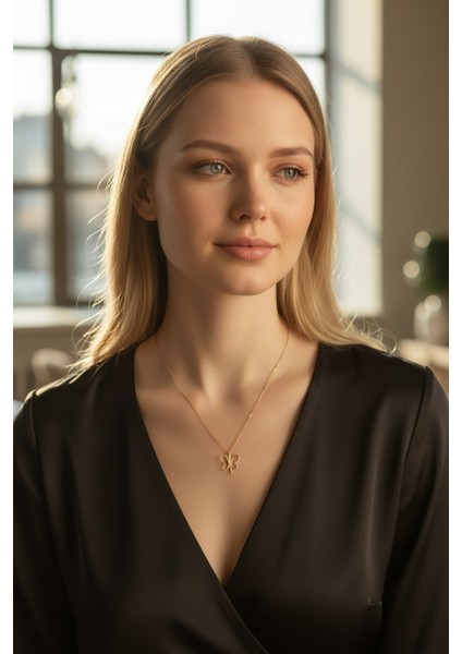 Kelbek Figürlü Içi Boş 14 Ayar Altın Kolye modelleri