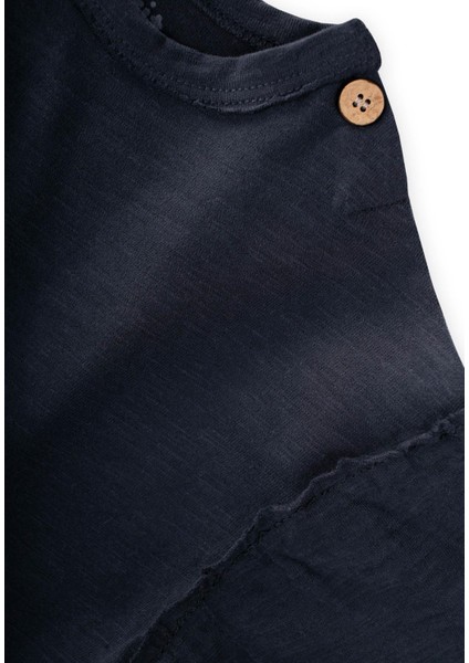 Fırçalı Rustik Uzun Kollu T-Shırt 1-7 Yaş Lacivert fırsatları