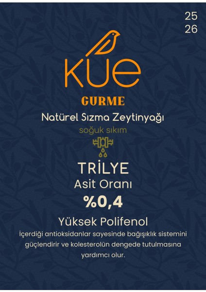 2023-2024 Sezonu 5 Lt Uluslararası Ödüllü Premium Erken Hasat Soğuk Sıkım Natürel Sızma Zeytinyağı fiyatları