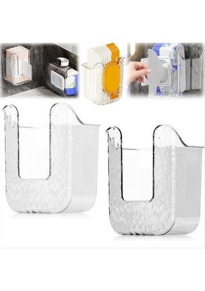 Mutfak Mendilleri Saklama Kutusu, Gözeneksiz Duvara Monte Kağıt Havlu Tutucu Mutfak Yatak Odası ve Banyo Islak Mendiller Saklama Kutusu (Yurt Dışından) fiyatları