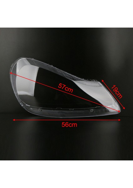 2x Araç Temiz Sağ Far Lens Kapağı Yedek Far Başlığı Işık Lamba Kapağı For-Porsche Cayenne 2008-2010 (Yurt Dışından) fırsatları