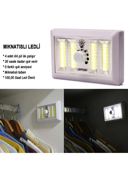 Dimmerli Işık Seviyesi Ayarlanabilir Ledli Lamba WT-383