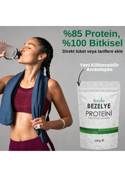 Bezelye Proteini Tozu 100gr // Yüksek Protein Oranı // 85 Protein modelleri