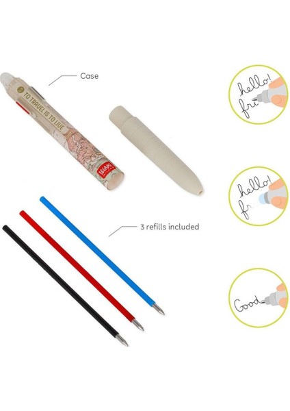 Silinebilir Jel Kalem Üç Farklı Renk Multi Pen Travel indirimleri