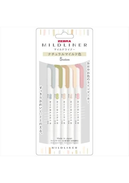 Mildliner Çift Taraflı Fırça Uçlu Işaretleme Kalemi 5li Set 5C-NTC-N SET fırsatları