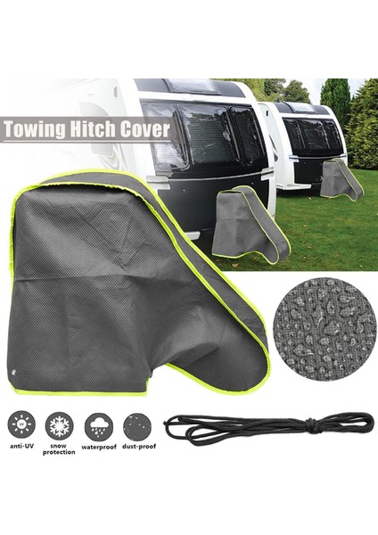 Su Geçirmez Karavan Otu Kapağı Römork Çekme Topu Kilidi Kilidi Nefes Alabilen Toz Yağmur Kar Tozu Koruyucu (Yurt Dışından) fiyatları