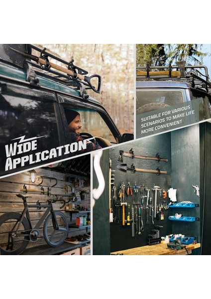 6 Adet Çatı Rafı Için Kürek Montajı Metal Kauçuk Kelepçe Montaj Braketleri Dayanıklı Balta Tutucu Kelepçe Montaj Kiti (Siyah) (Yurt Dışından) modelleri